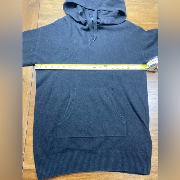 Naadam Cashmere Size XXS Black Hooded Sweater - Picture 4 of 4